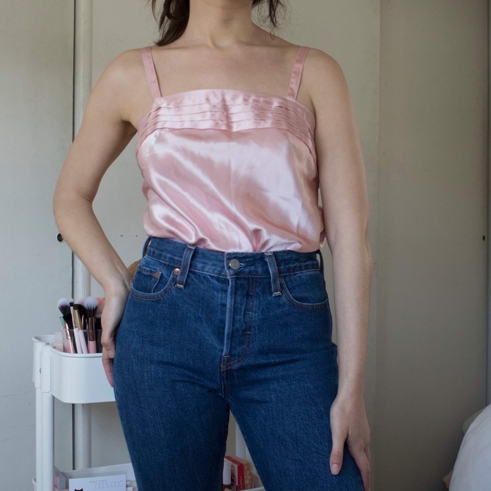 Set of 2 satin camisoles